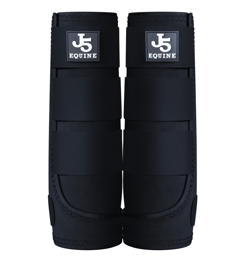 Premium Splint Boots Black J5 Equine